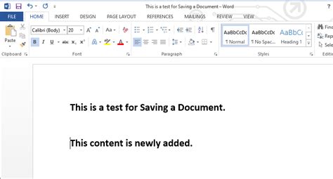Save File As Word Document