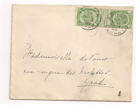 belgium cancelled envelopes  letters obp