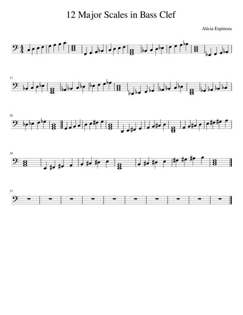 For this magazine there is no download available. 12_Major_Scales_in_Bass_Clef Sheet music for Piano (Solo ...