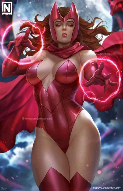 Rule 34 Big Breasts Female Female Only Marvel Nopeys Scarlet Witch