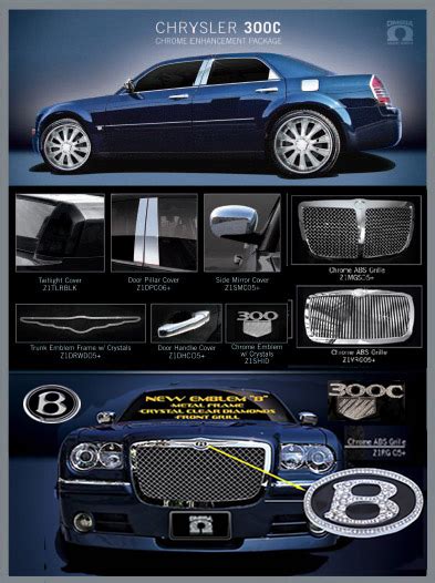 Chrysler 300 Accessories Chrysler 300 Grills Iced Out Diamond