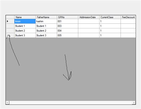 C Hiding Default Gray Column In Datagridview Winform ITecNote