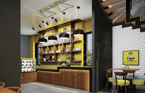 Modern Fast Food Restaurant Interior Design By Comelite Architecture