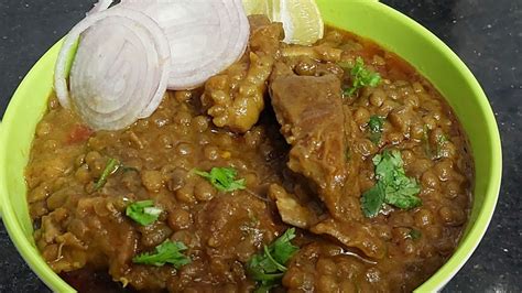 Most Delicious 👌 Mutton Masoor Gosht Akkha Masoor Daal Gosht Tasty