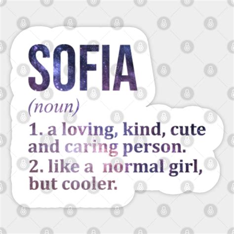 Sofia Name Sofia Name Sticker TeePublic
