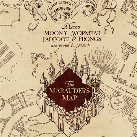 Harry Potter Wallpaper Marauders Map - 3000x3000 Wallpaper - teahub.io