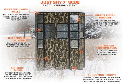 Rutted Up Elevated Hunting Ground Blinds Features And Benefits Rutted