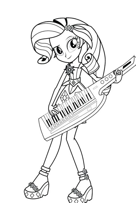 My Little Pony Equestria Girl Coloring Pages Games At Getdrawings
