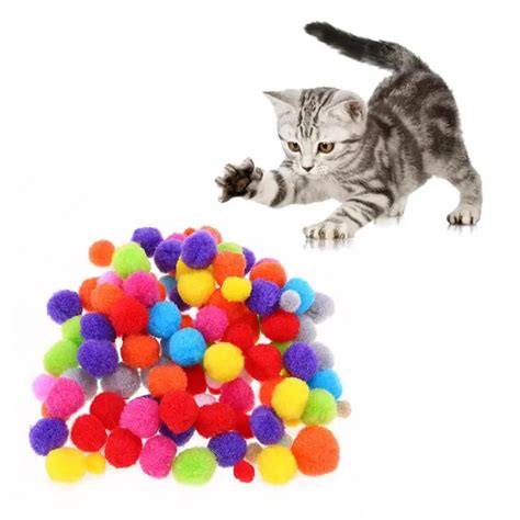 Buy Soft Cat Toy Balls Kitten Toys Candy Color