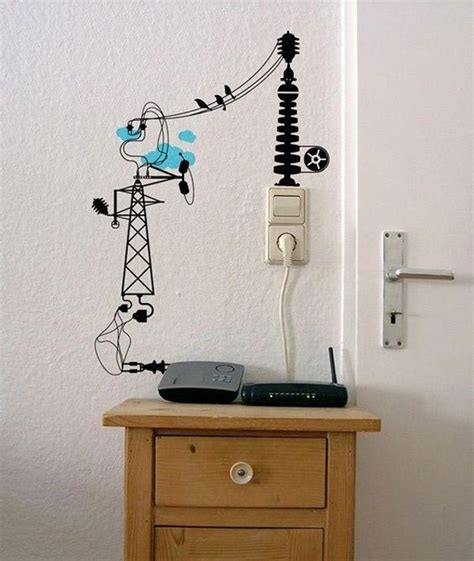 20 Unique Ways To Hide Your Wires Into Wall Art Homemydesign