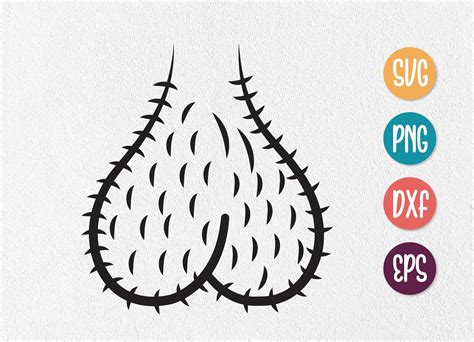 Scrotum Svg Hairy Balls Clip Art Scrotum Silhouettes Etsy Uk