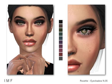 Roxette Eyeshadow Contains 10 Colors Found In Tsr Category Sims 4