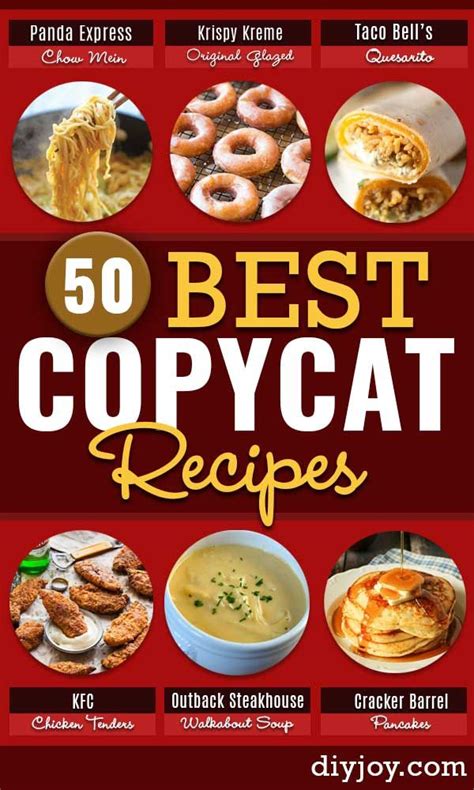 50 Copycat Restaurant Recipes Copykat Recipes Restaurant Recipes