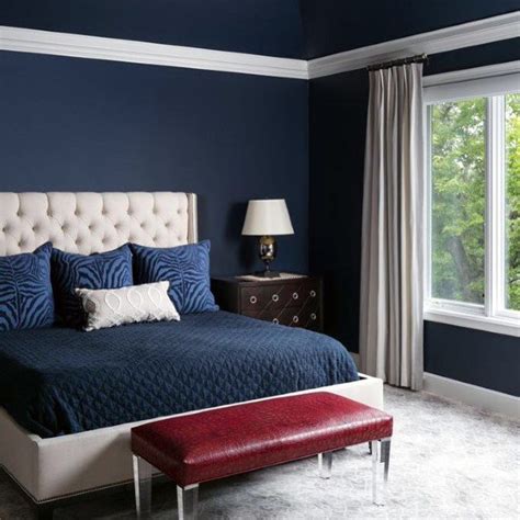 Top 50 Navy Blue Bedroom Design Ideas