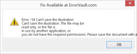 How To Fix Error 54 Canâ€™t Save The Illustration Cant Save The