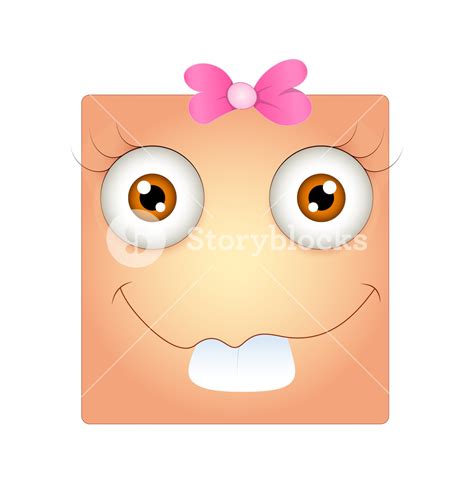Funny Dumb Smiley Face Expression Royalty Free Stock Image Storyblocks