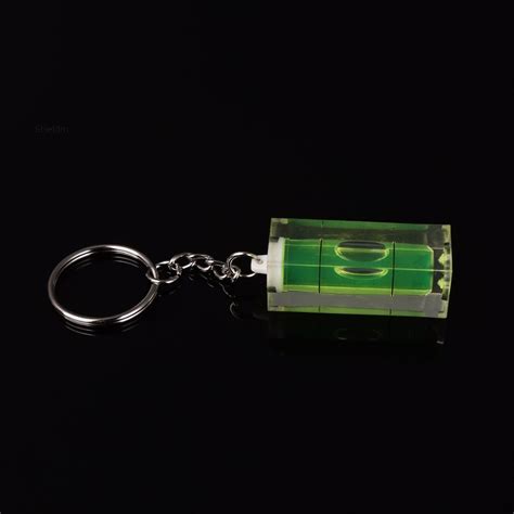Shieldm Mini Acrylic Spirit Level Key Ring Key Chain Tool Gadget T