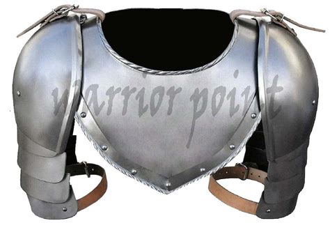 Buy Warriorpoint Medieval Iron Gorget Spaulders Arm Shoulder Set Viking
