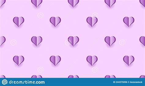 Seamless Pattern With Purple Hearts Hearts Wallpaper Cute Purple
