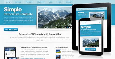 When a website template is coded to fit according to a screen resolution it is called a responsive website in this category of the template, all the templates have been designed according to which adjusts according to the current screen resolution. Simple - Free Corporate Responsive Template | ChocoTemplates