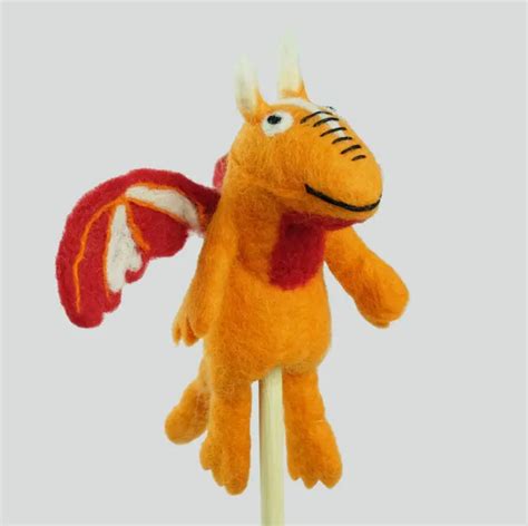 Orange Dragon Finger Puppet The Weed Patch