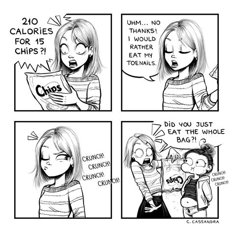 hope you all have a lovely weekend c cassandra me at the end eating the chips cute comics