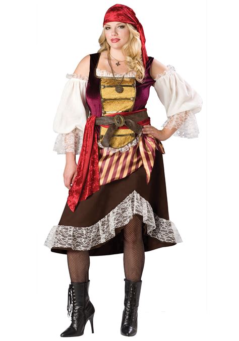 women s plus size deckhand darlin pirate costume