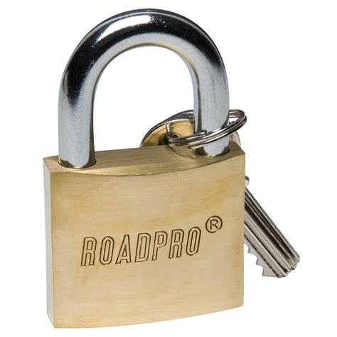 Roadpro 2 50mm Solid Brass Padlock With 1 Shackle