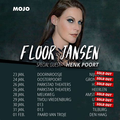 She is married to hannes van dahl. EXTRA SHOWS IN NL ANNOUNCED - FLOOR JANSEN