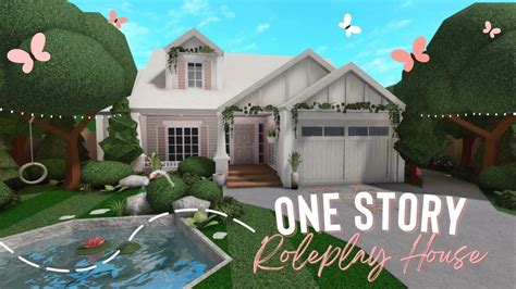 Bloxburg Aesthetic One Story Roleplay House Speed Build Two Story