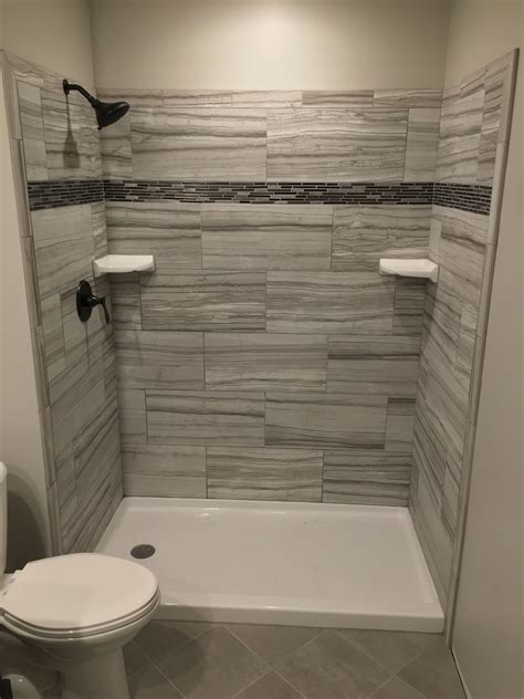 Tile Shower Grigio From Home Depot Home Depot Bathroom Bathroom