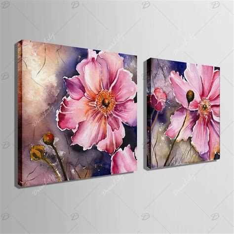 Yc Special Design Frameless Paintings Gorgeous Purpie Rose Flowers Of 2