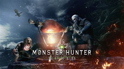 monster hunter world geralt de rívia de the witcher 3 wild hunt chega ao universo do game