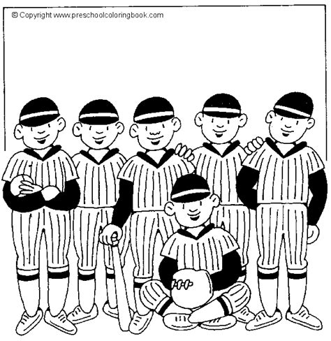 What's your favorite coloring page? www.preschoolcoloringbook.com / Sports / Baseball Coloring ...