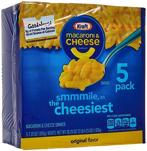 Kraft Macaroni Cheese Original 5-pack 36 25 oz