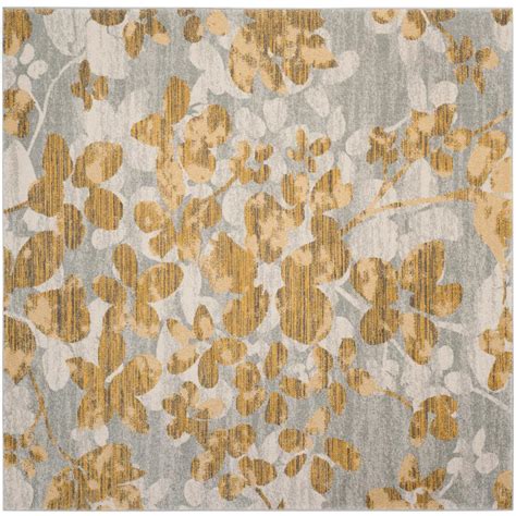 If you are looking for a plusher, more cushioned finish, our cushion fiber pad may be a better choice for your. Safavieh Evoke Gray/Gold 6 ft. 7 in. x 6 ft. 7 in. Square Area Rug-EVK236P-7SQ - The Home Depot