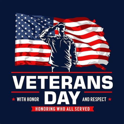 Premium Vector Veterans Day Poster Design