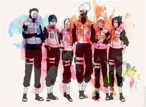 Grown Up Naruto Team 7 Naruto Teams Kakashi