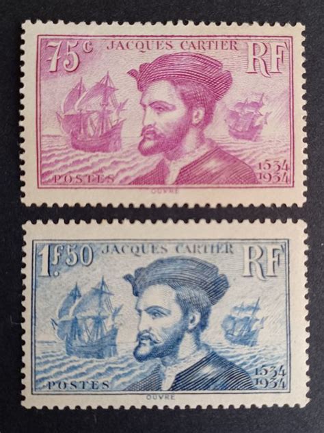 france 1934 no 296 297 mint “jacques cartier” catawiki