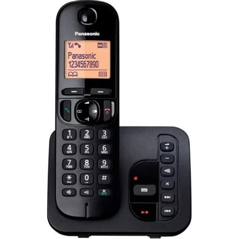 Panasonic Kxtgc220eb Cordless Dect Telephone With Answerphone Smart
