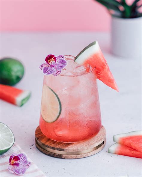 Gin Watermelon Kombucha Crush The Social Sipper Recipe Watermelon Kombucha Gin Watermelon