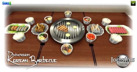 Jomsimscreationsfr — Korean Barbecue Salle à Mangersims 4 En 4