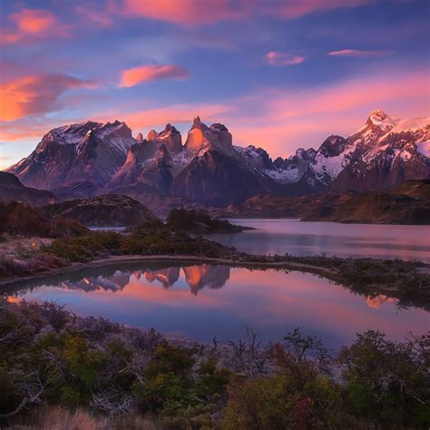 2932x2932 South America Patagonia Andes Mountains Lake Ipad Pro Retina