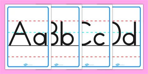 This version gives a 2 second response time for quickly naming each upper or lowercase letter of the alphabet. Uppercase and Lowercase Alphabet Posters Australian ...