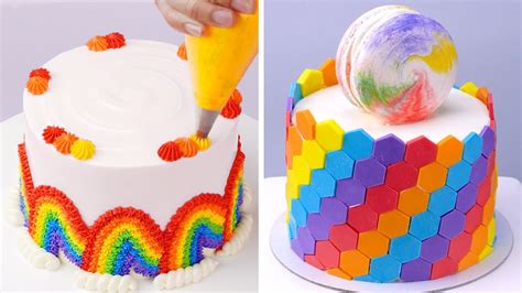 Khám Phá Cake Decorating Ideas Rainbow Màu Sắc Nhiệt đới