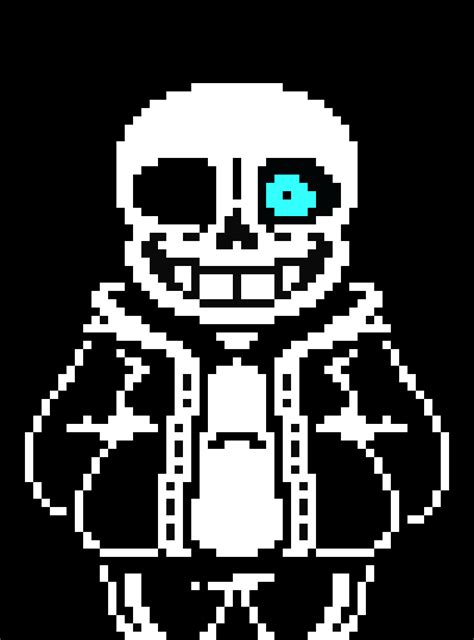 Sans is the heroic protagonist of undertale last breath: last breath sans phase 1??? | Pixel Art Maker