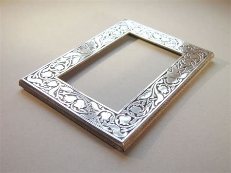 Sterling Silver Photo Frame Solid Silver Picture Frame Art Nouveau
