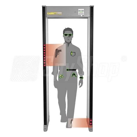 Security metal detector for weapon detection or exit screening. Garrett PD 6500i - Professional walk through metal detector