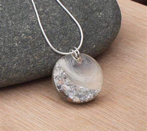 Pet Ashes Necklace In Loving Memory Dog Memorial Pet Loss Pet Etsy