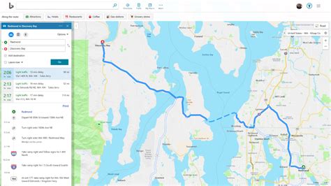 Bing Maps Adds Colored Traffic Info To Routes